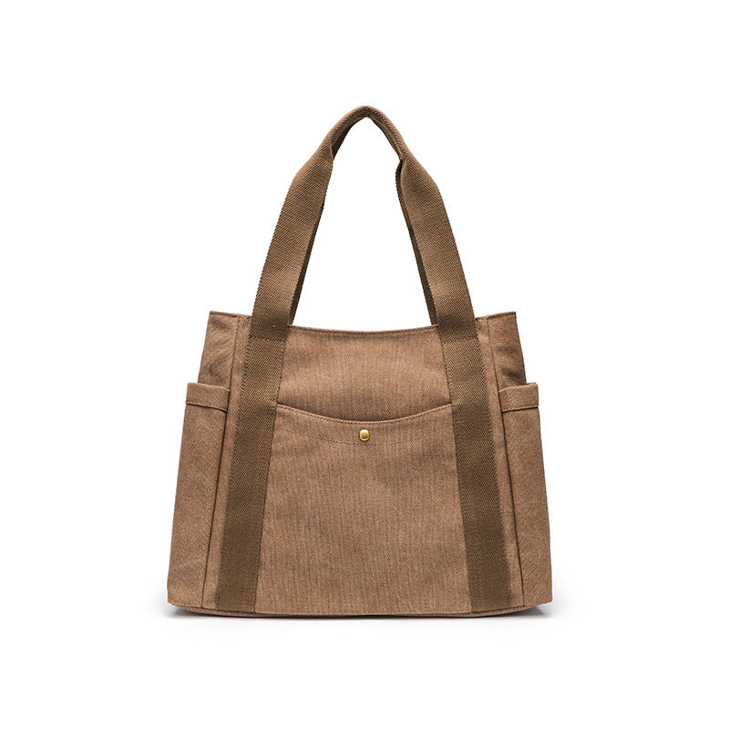 Large Capacity Canvas Out Good-looking Literary Women's Shoulder Bag