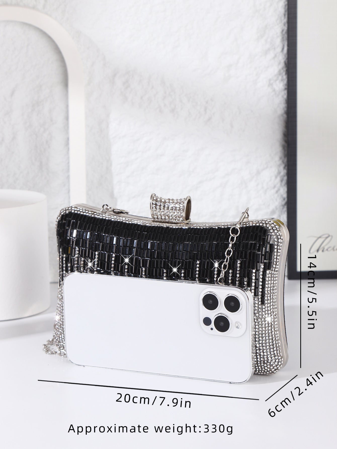 Black White Striped Vertical Fashion Big Pillow Bags