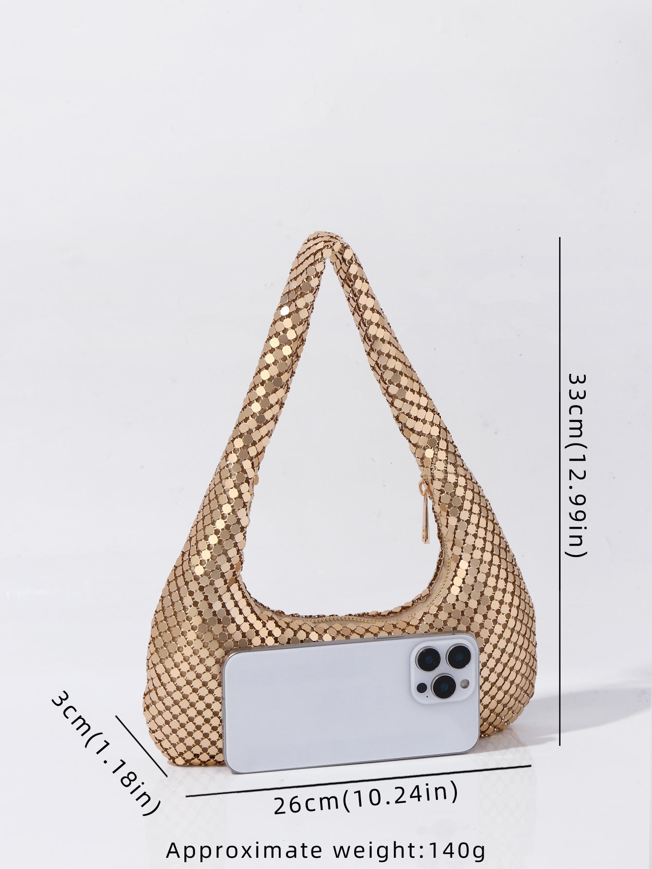 High-grade Clutch Party Aluminum Sheet Underarm Bags