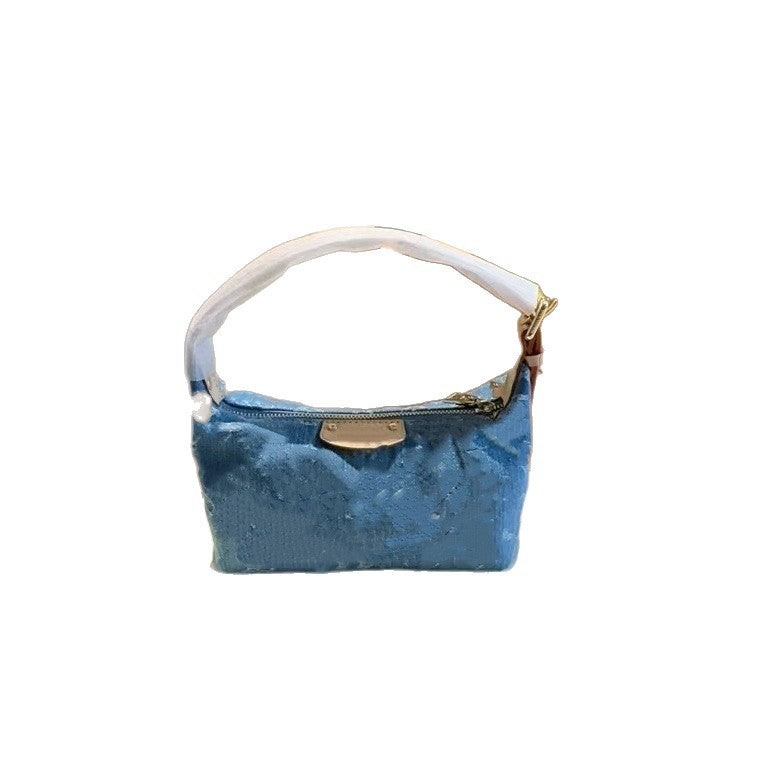 Women's Presbyopic Underarm Denim Ingot Dumpling Twist Women's Shoulder Bag