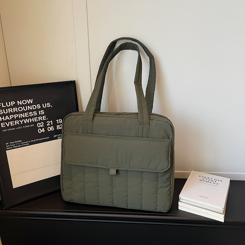 Simple Fashion Protective Computer College Commuter Portable Female Laptop Bag
