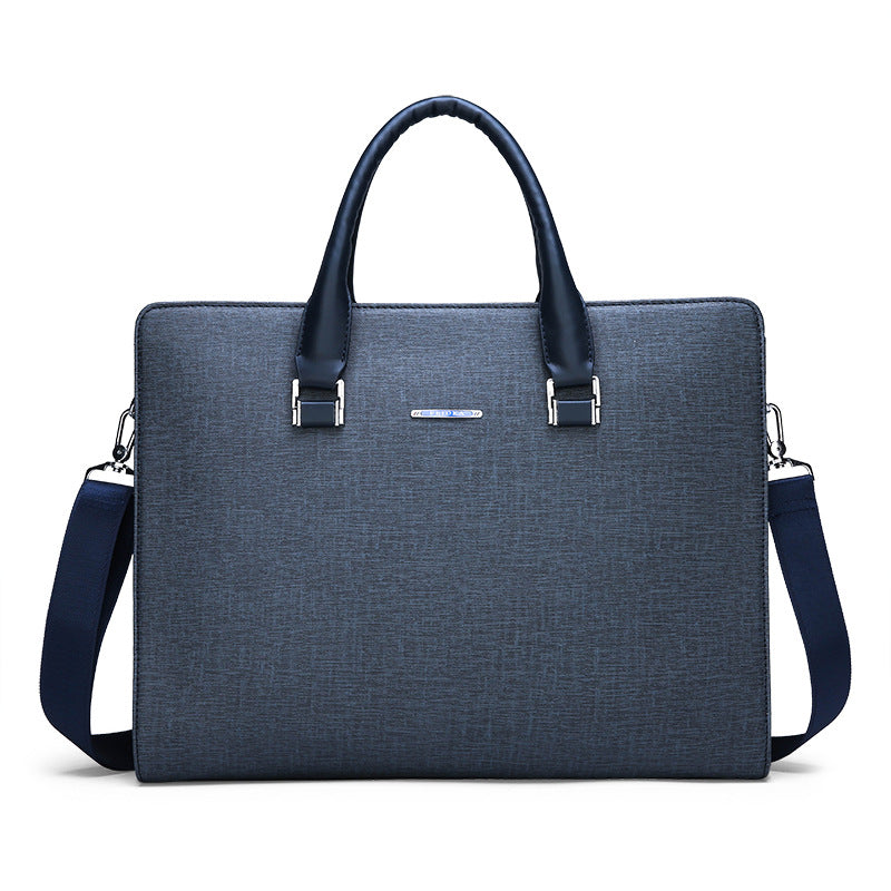 Men's Large Capacity Business Portable Horizontal Leather Men's Bags