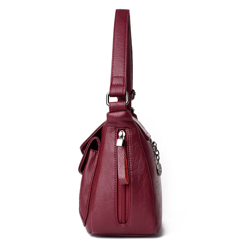 Durable Women's Korean Style Soft Leather Women's Shoulder Bag