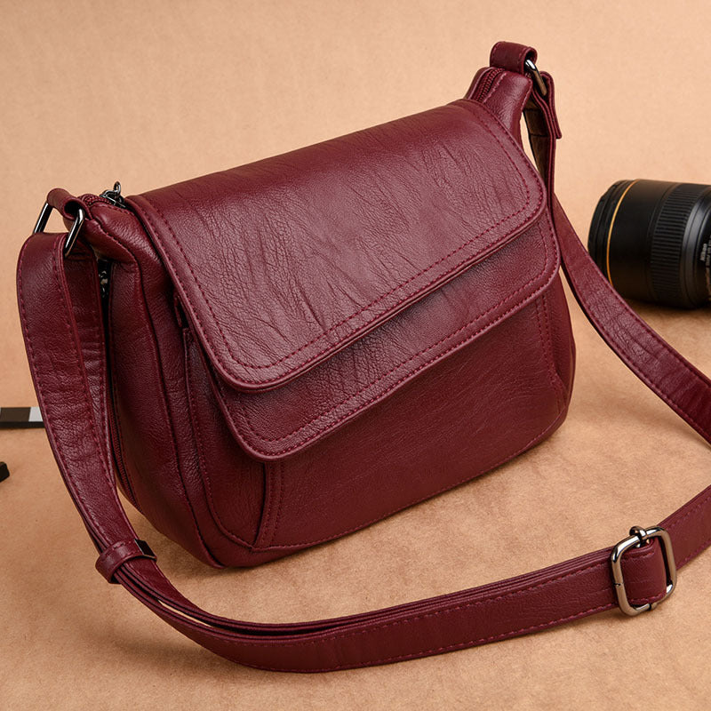 Durable Women's Korean Style Soft Leather Women's Shoulder Bag