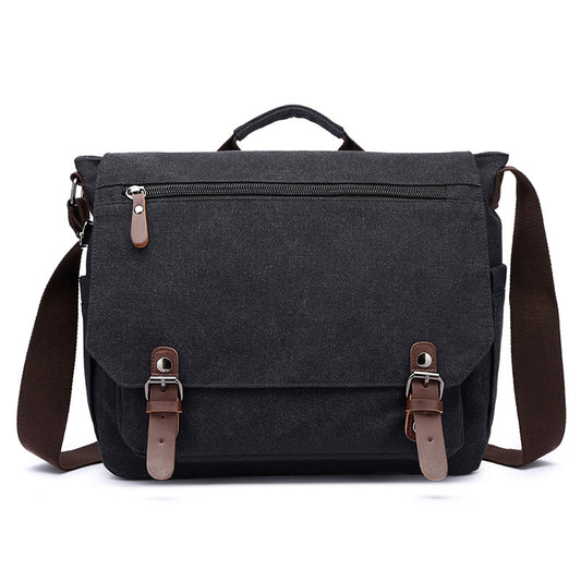 Durable Men's Portable Canvas Business Style Men's Briefcase