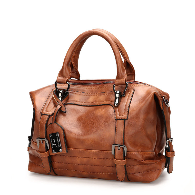 Beautiful Women's Retro Soft Portable Boston Women's Shoulder Bag