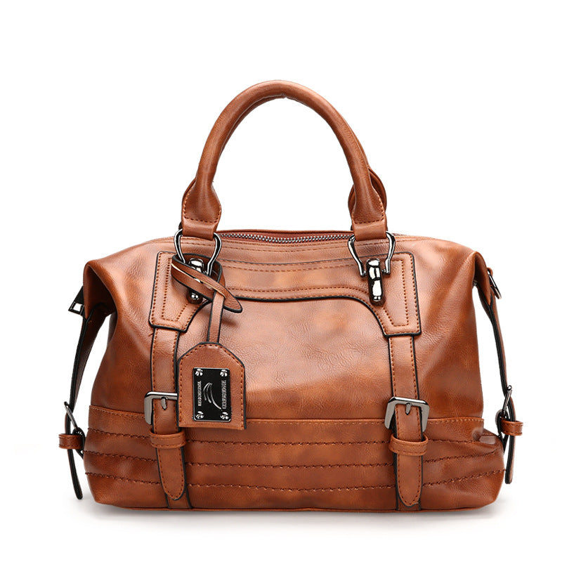 Beautiful Women's Retro Soft Portable Boston Women's Shoulder Bag
