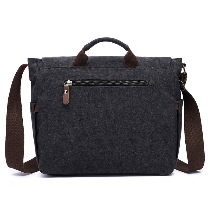 Durable Men's Portable Canvas Business Style Men's Briefcase