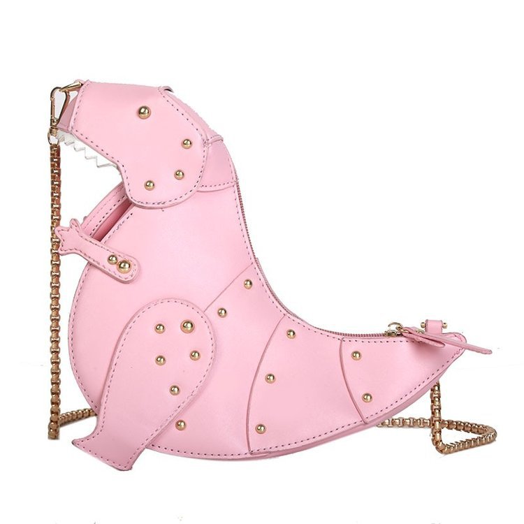Women's Personality Trendy Fashion Rivet Dinosaur Cartoon Bags