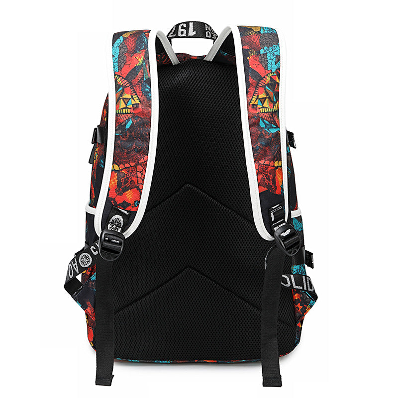 Classy Men's Good-looking Simple Thermal Transfer Universal Backpack