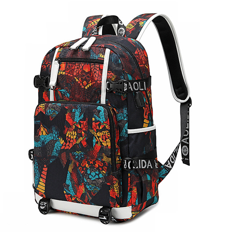 Classy Men's Good-looking Simple Thermal Transfer Universal Backpack