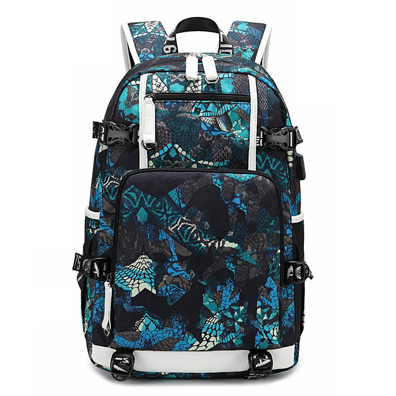 Classy Men's Good-looking Simple Thermal Transfer Universal Backpack