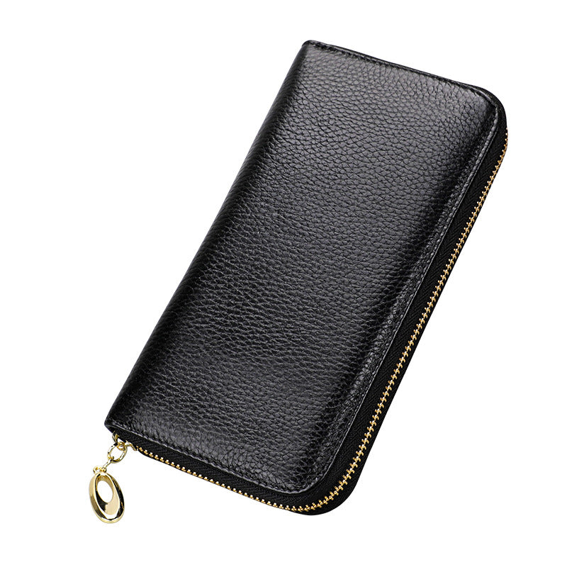 Women's Genuine Leather Clutch Large Capacity Long Bags