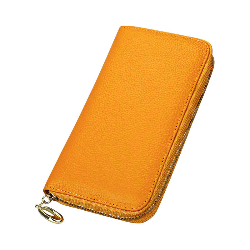 Women's Genuine Leather Clutch Large Capacity Long Bags