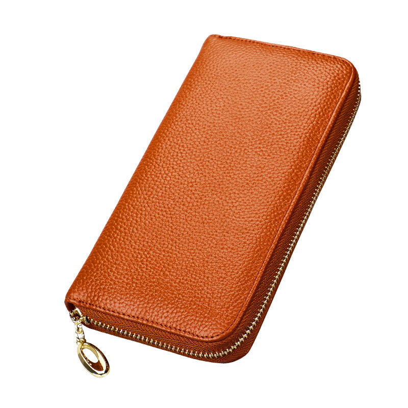 Women's Genuine Leather Clutch Large Capacity Long Bags