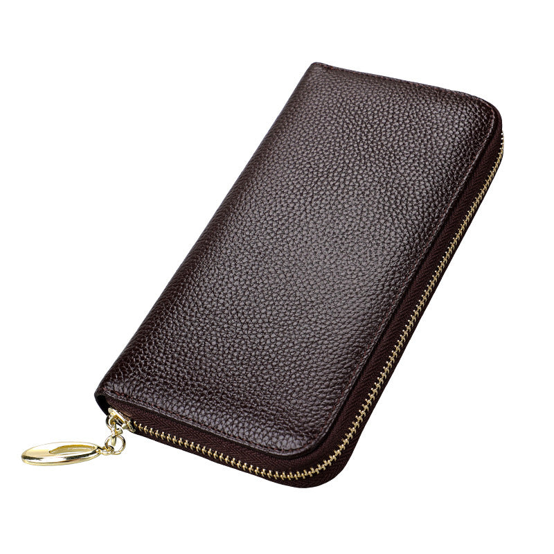 Women's Genuine Leather Clutch Large Capacity Long Bags