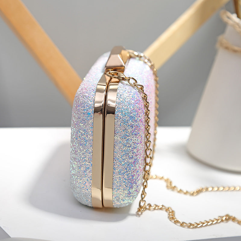 Korean Style Sequins Frosted Head Chain Bags
