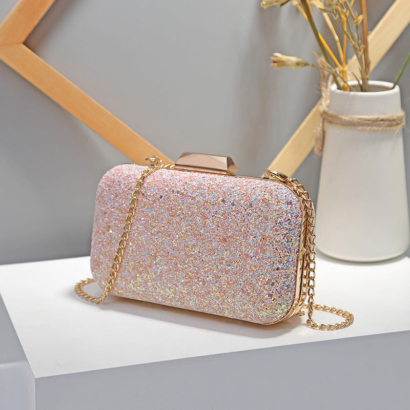 Korean Style Sequins Frosted Head Chain Bags