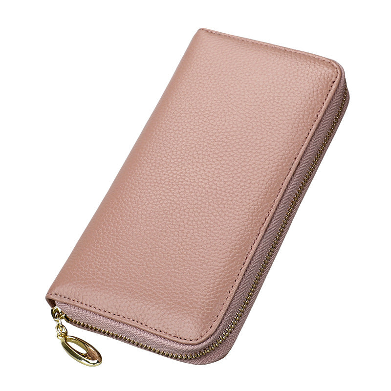 Women's Genuine Leather Clutch Large Capacity Long Bags