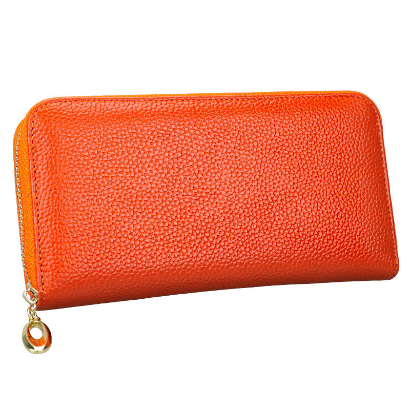 Women's Genuine Leather Clutch Large Capacity Long Bags