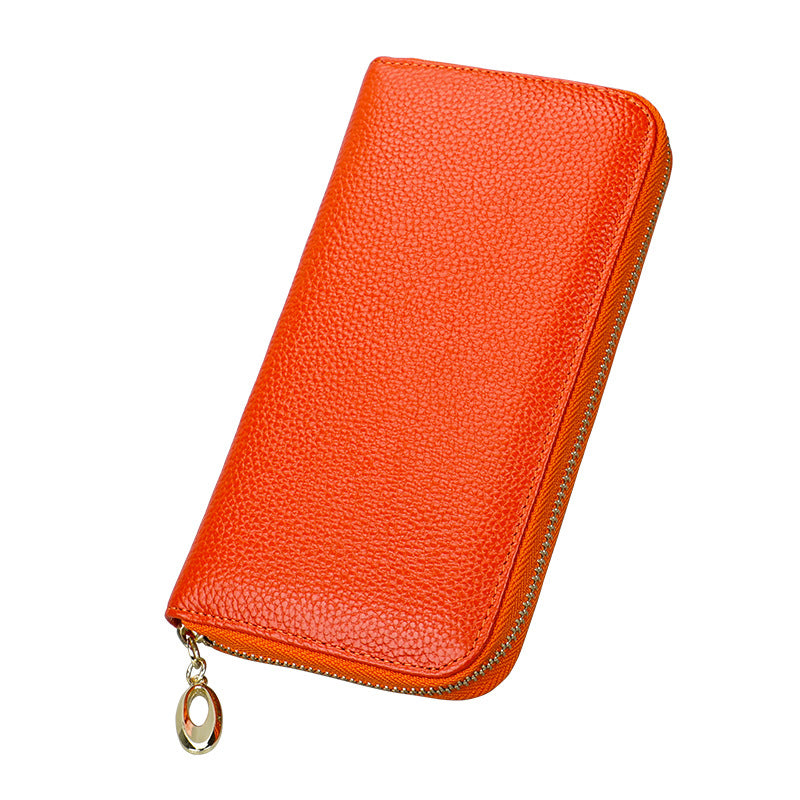 Women's Genuine Leather Clutch Large Capacity Long Bags