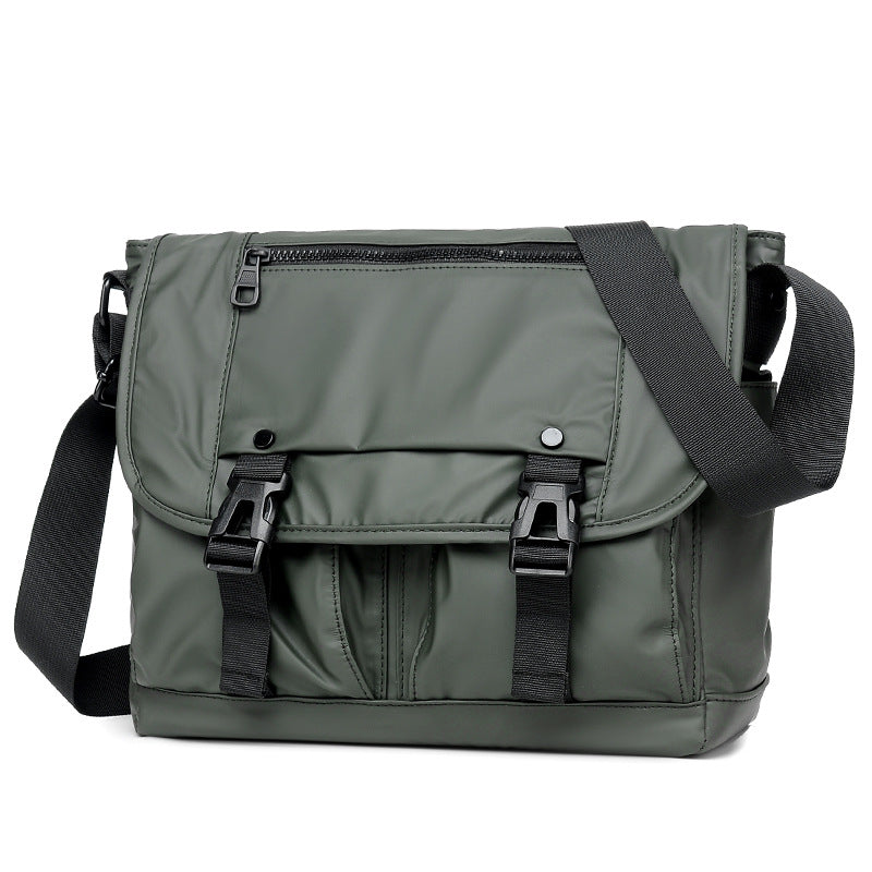 Durable Men's Nylon Cloth Film Waterproof Men's Shoulder Bag