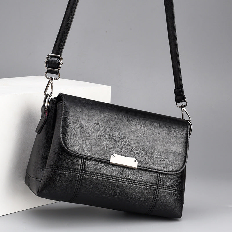 Women's Summer Soft Leather Lady Mom Large Capacity Backpacks