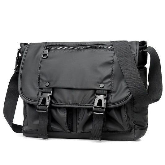 Durable Men's Nylon Cloth Film Waterproof Men's Shoulder Bag