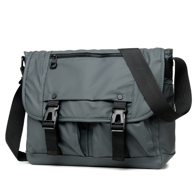 Durable Men's Nylon Cloth Film Waterproof Men's Shoulder Bag
