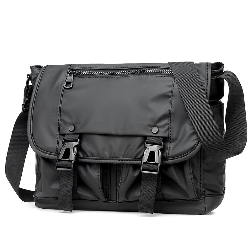 Durable Men's Nylon Cloth Film Waterproof Men's Shoulder Bag