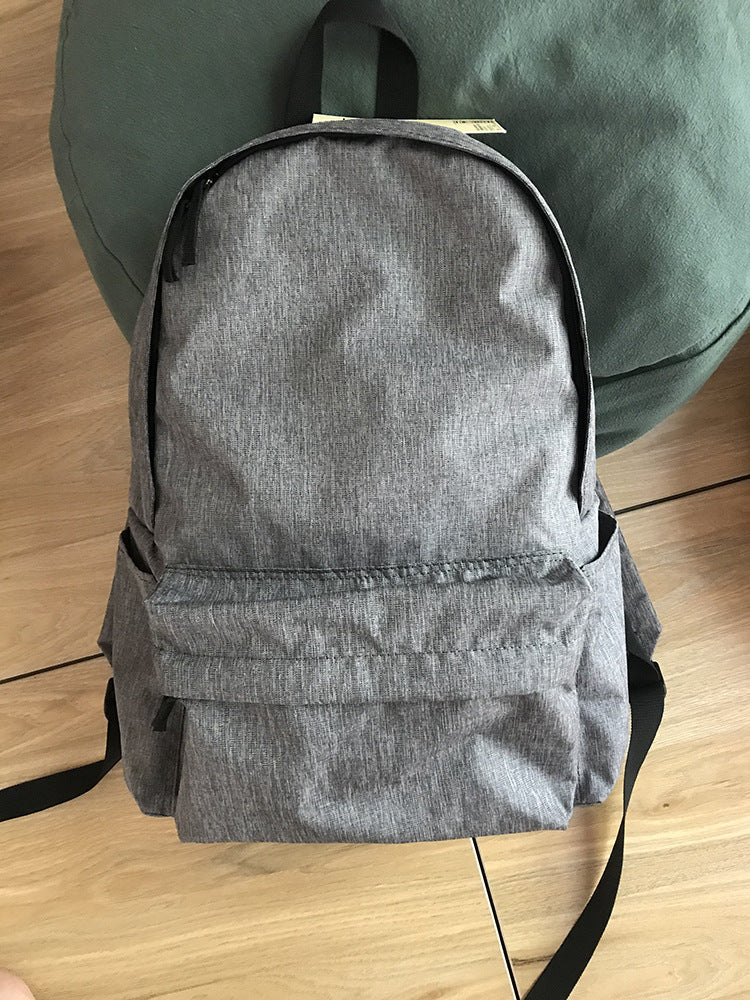 Men's Style Solid Color Simple Schoolgirl Large Printing Backpacks