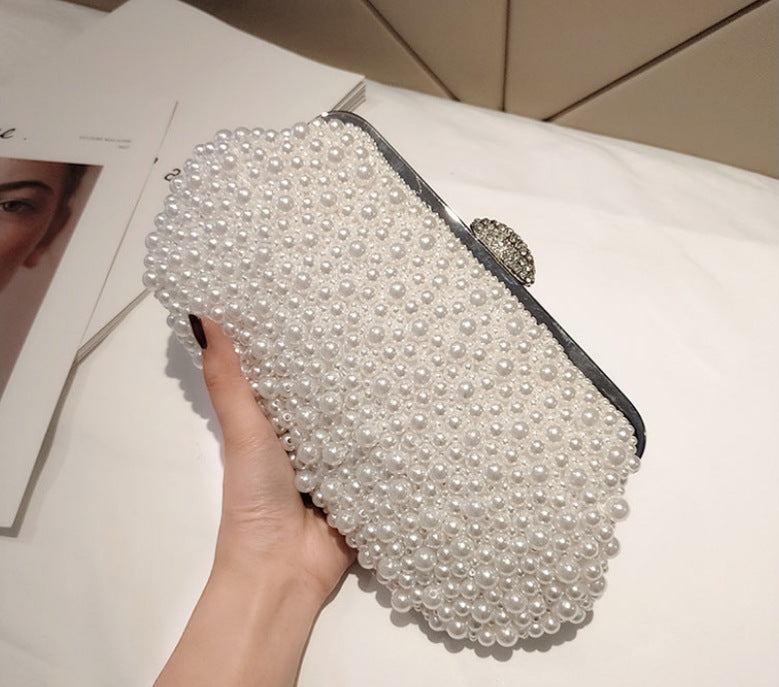 Women's Banquet Clutch Dress Cheongsam Match Pearl Dinner Bag
