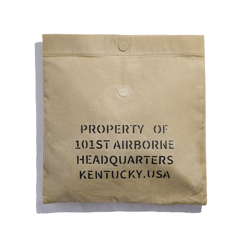 Men's Madden Vintage Oil Wax Canvas Hand Grab Official Document Leisure Men's Clutch
