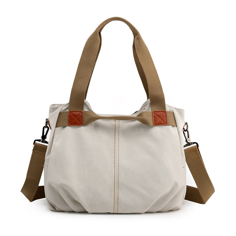 Women's Canvas Retro Trendy Large Capacity Fashion Women's Shoulder Bag
