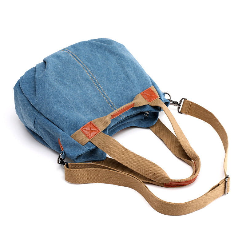 Women's Canvas Retro Trendy Large Capacity Fashion Women's Shoulder Bag