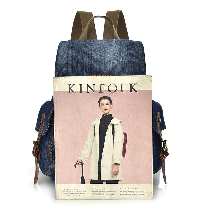 Denim Retro Trendy Unisex Large Capacity Travel Bags