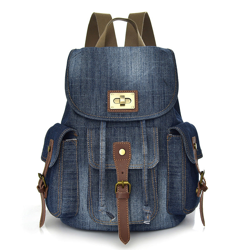 Denim Retro Trendy Unisex Large Capacity Travel Bags