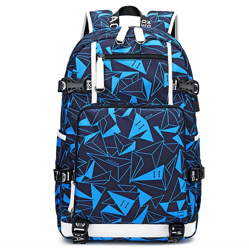 Classy Men's Good-looking Simple Thermal Transfer Universal Backpack