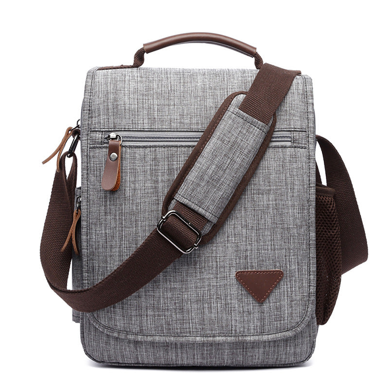 Men's Trendy Korean Style Water Repellent Polyester Shoulder Bags
