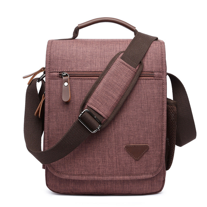Men's Trendy Korean Style Water Repellent Polyester Shoulder Bags