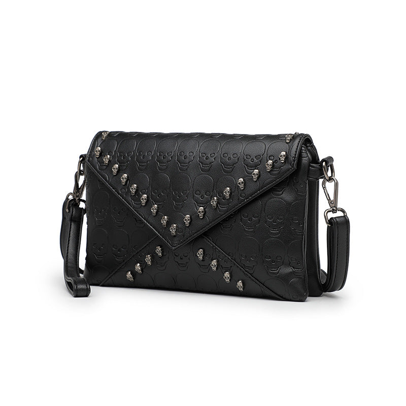 Women's Street Trendy Skull Clutch Personalized Embossed Bags