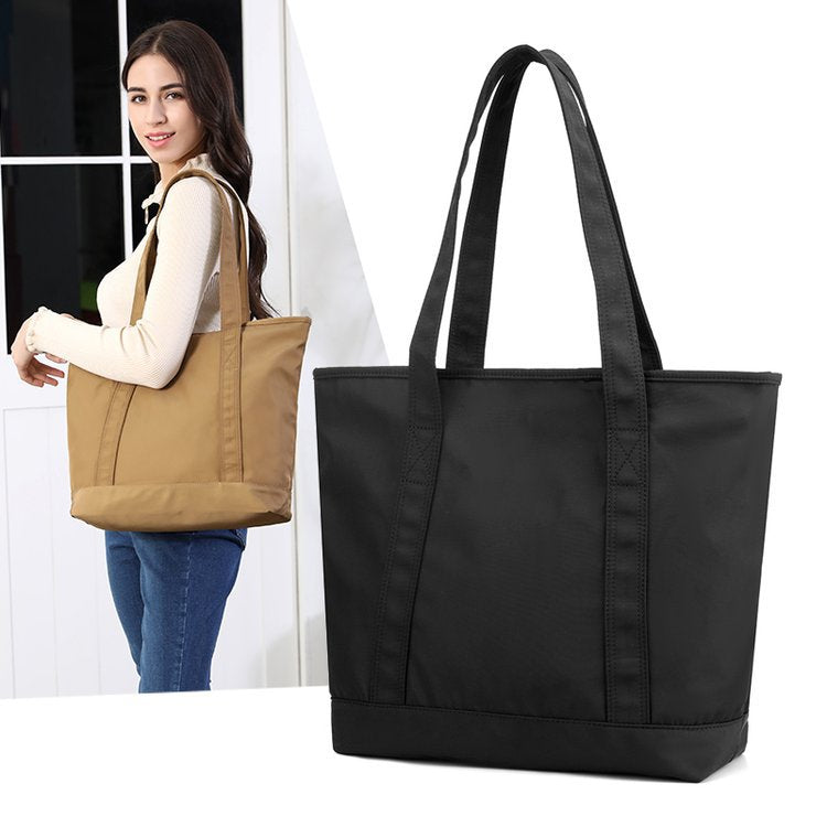 Women's Trendy Simple Commute Large Oxford Cloth Bags