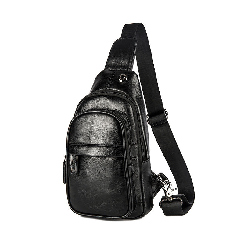 Creative Men's Retail Trendy Leather Boys Men's Chest Bag