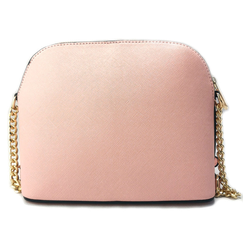 Women's Cross Pattern Leather Little Shell Chain Bags