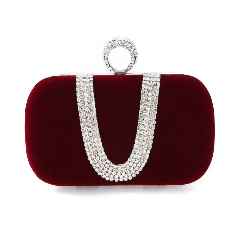 U-shaped Handmade Banquet Clutch Makeup Dress Bags