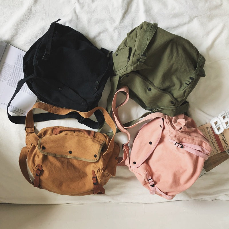 Women's Artistic Green Pleated Korean Style Class Shoulder Bags