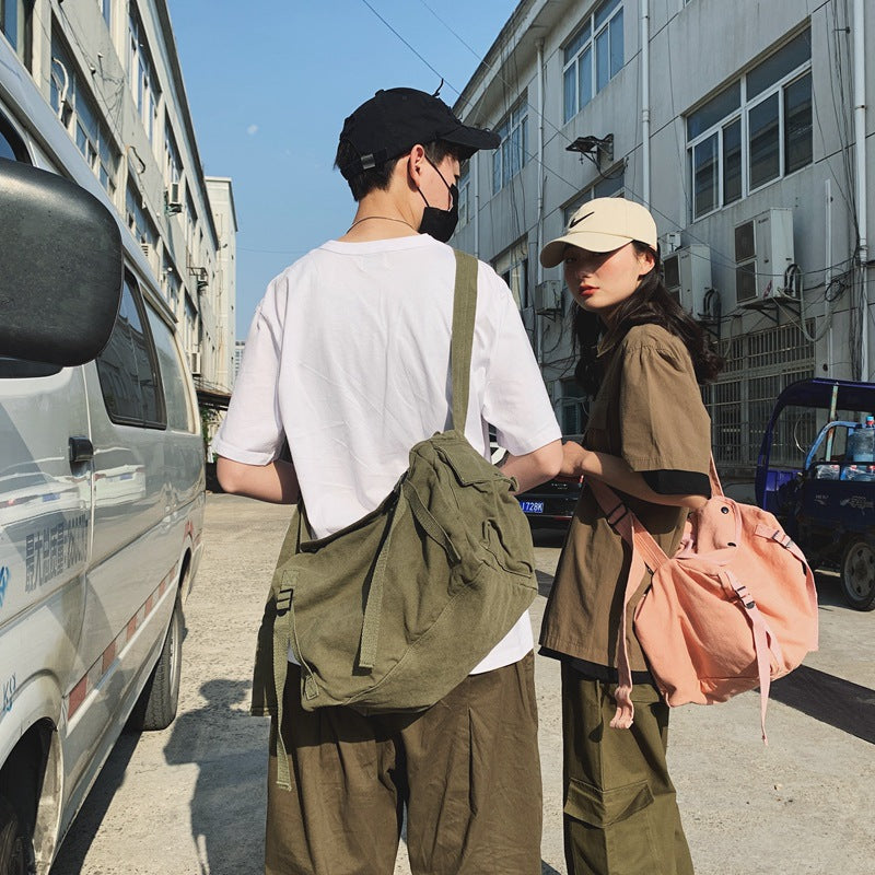 Women's Artistic Green Pleated Korean Style Class Shoulder Bags