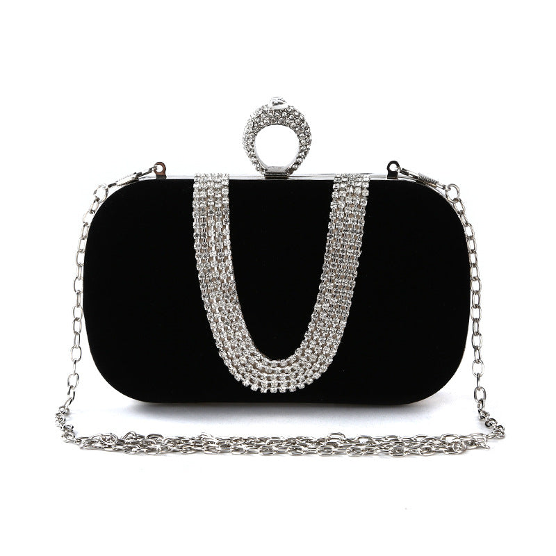 U-shaped Handmade Banquet Clutch Makeup Dress Bags