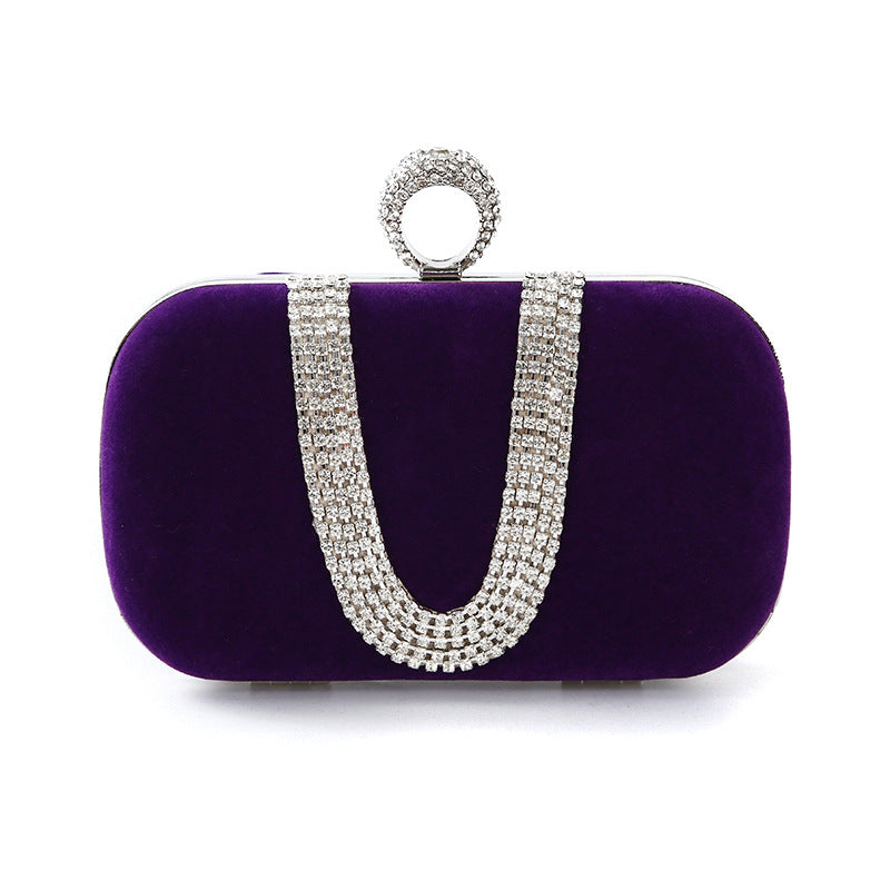 U-shaped Handmade Banquet Clutch Makeup Dress Bags
