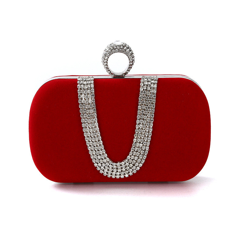 U-shaped Handmade Banquet Clutch Makeup Dress Bags